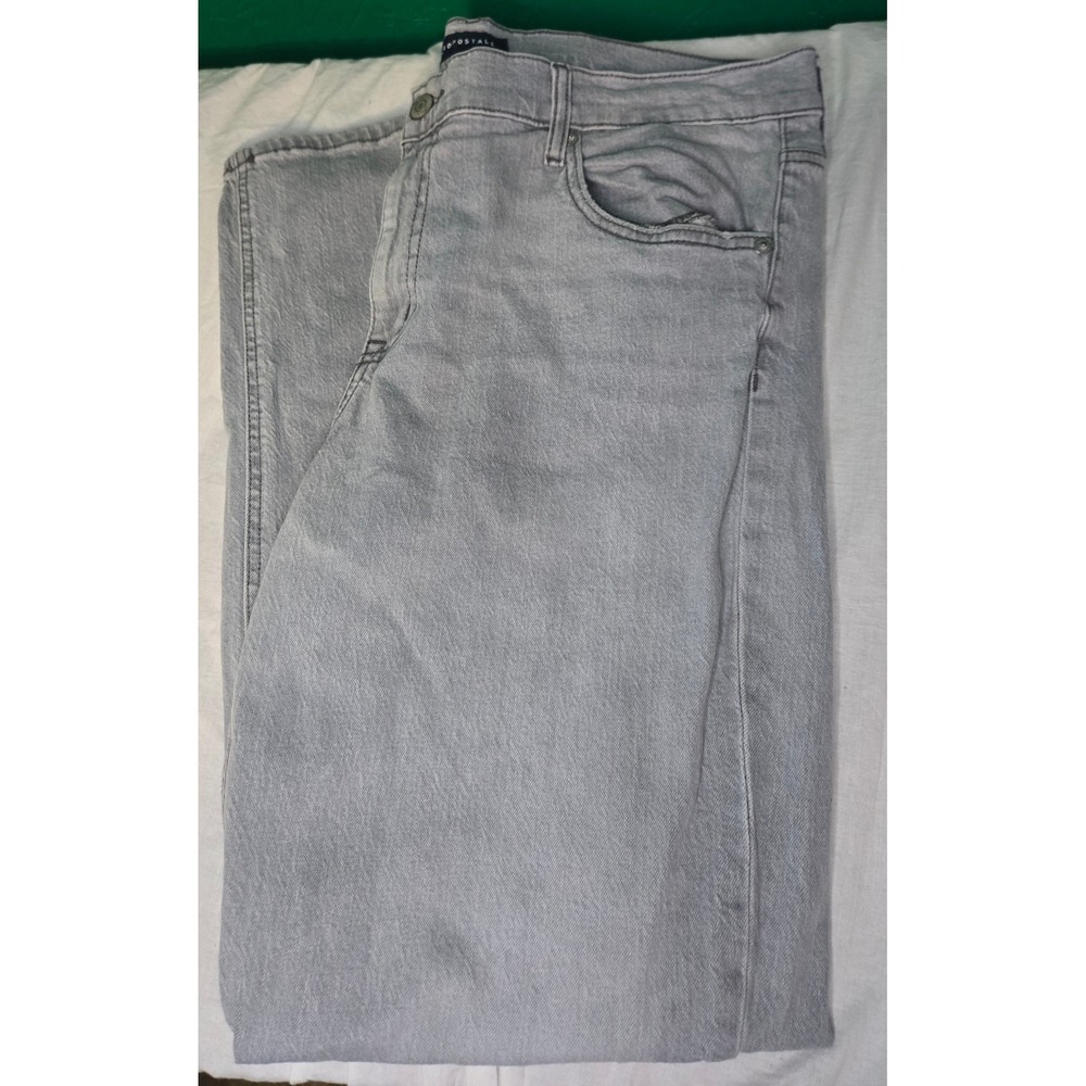 Aeropostale Low Rise Baggy Jeans Light Wash Grey Denim Size 18 Y2K Style Skater